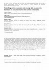 Research paper thumbnail of Modelling socio-economic and energy data to generate business-as-usual scenarios for carbon emissions