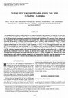 Research paper thumbnail of Scaling HIV Vaccine Attitudes among Gay Men in Sydney, Australia