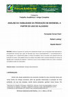 Research paper thumbnail of Análise Da Viabilidade Da Produção De Biodiesel a Partir Do Uso Do Algodão