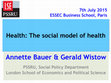 Research paper thumbnail of Health: the social model of health