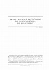 Research paper thumbnail of Brasil, balance económico de la presidencia de Bolsonaro