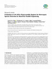 Research paper thumbnail of Evaluation of 16S rRNA Hypervariable Regions for Bioweapon Species Detection by Massively Parallel Sequencing