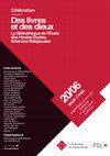 Research paper thumbnail of Des livres et des dieux. La Bibliothèque de l'Ecole des hautes études, Sciences religieuses, journée d'études de Paris, 20 juin 2024