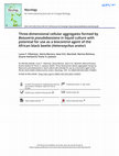 Research paper thumbnail of Three-dimensional cellular aggregates formed by Beauveria pseudobassiana in liquid culture with potential for use as a biocontrol agent of the African black beetle (Heteronychus arator)