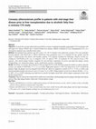 Research paper thumbnail of Coronary atherosclerosis profile in patients with end-stage liver disease prior to liver transplantation due to alcoholic fatty liver: a coronary CTA study