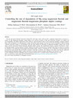 Research paper thumbnail of Controlling the rate of degradation of Mg using magnesium fluoride and magnesium fluoride-magnesium phosphate duplex coatings