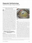 Research paper thumbnail of Diagnostic ophthalmology. Corneal perforation with iris prolapse and anterior uveitis due to injury in a horse