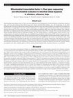 Research paper thumbnail of Mitochondrial transcription factor A (Tfam) gene sequencing and mitochondrial evaluation in inherited retinal dysplasia in miniature schnauzer dogs