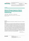 Research paper thumbnail of Bilateral rhegmatogenous retinal detachments with giant retinal tears