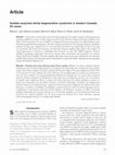 Research paper thumbnail of Sudden acquired retinal degeneration syndrome in western Canada: 93 cases