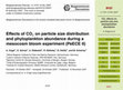 Research paper thumbnail of Effects of CO&lt;sub&gt;2&lt;/sub&gt; on particle size distribution and phytoplankton abundance during a mesocosm bloom experiment (PeECE II)