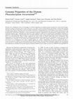 Research paper thumbnail of Genome Properties of the Diatom <i>Phaeodactylum tricornutum</i>