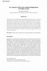 Research paper thumbnail of An Analysis of the Socio-cultural Implications of Orality in Iran