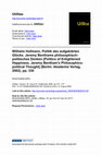 Research paper thumbnail of Wilhelm Hofmann, Politik des aufgeklärten Glücks. Jeremy Benthams philosophisch-politisches Denken [Politics of Enlightened Happiness. Jeremy Bentham's Philosophico-political Thought] (Berlin: Akademie Verlag, 2002), pp. 330