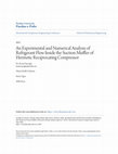 Research paper thumbnail of An Experimental and Numerical Analysis of Refrigerant Flow Inside the Suction Muffler of Hermetic Reciprocating Compressor