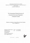 Research paper thumbnail of The Transnational Political Economy of Corporate Governance Regulation