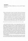 Research paper thumbnail of Aesthetics and Politics: Reflections on Love and the Origins of Fascism