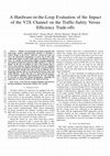 Research paper thumbnail of A Hardware-in-the-Loop Evaluation of the Impact of the V2X Channel on the Traffic-Safety Versus Efficiency Trade-offs