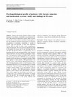 Research paper thumbnail of Psychopathological profile of patients with chronic migraine and medication overuse: study and findings in 50 cases