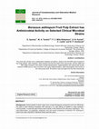 Research paper thumbnail of Borassus aethiopum Fruit Pulp Extract has Antimicrobial Activity on Selected Clinical Microbial Strains