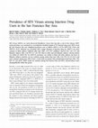 Research paper thumbnail of Prevalence of SEN Viruses among Injection Drug Users in the San Francisco Bay Area