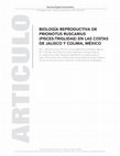 Research paper thumbnail of Biología reproductiva de Prionotus ruscarius (Pisces: Triglidae) en las costas de Jalisco y Colima, México