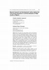 Research paper thumbnail of Beyond research and development: policy options for overcoming obstacles to commercialisation of R&D results in Nigeria