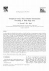 Research paper thumbnail of Draught and vertical forces obtained from dynamic soil cutting by plane tillage tools