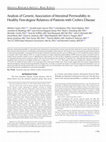 Research paper thumbnail of Analysis of Genetic Association of Intestinal Permeability in Healthy First-degree Relatives of Patients with Crohn’s Disease