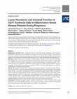 Research paper thumbnail of Lower Abundance and Impaired Function of CD71+ Erythroid Cells in Inflammatory Bowel Disease Patients During Pregnancy