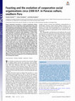 Research paper thumbnail of Feasting and the evolution of cooperative social organizations circa 2300 B.P. in Paracas culture, southern Peru