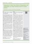 Research paper thumbnail of Comparison of short term effects of risperidone and paliperidone on serum prolactin levels in female patients