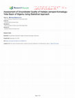 Research paper thumbnail of Assessment of Groundwater Quality of Hadejia-Jamaare-Komadugu-Yobe Basin of Nigeria, Using Statistical Approach