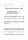 Research paper thumbnail of Regression Models in Surface Water Quality Assessment