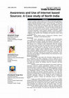 Research paper thumbnail of Awareness and Use of Internet based Sources: A Case study of North India