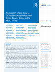 Research paper thumbnail of Association of Life-Course Educational Attainment and Breast Cancer Grade in the MEND Study