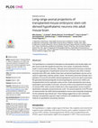 Research paper thumbnail of Long-range axonal projections of transplanted mouse embryonic stem cell-derived hypothalamic neurons into adult mouse brain