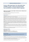 Research paper thumbnail of Factors Affecting Under-Five Mortality Rate (U5MR) in India- National Family Health Survey (NFHS) 5 Factsheet What It Speaks?