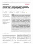 Research paper thumbnail of Nanoemulsion from essential oil of Pterodon emarginatus (Fabaceae) shows in vitro efficacy against monogeneans of Colossoma macropomum (Pisces: Serrasalmidae)