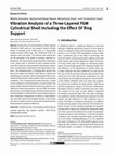 Research paper thumbnail of Vibration Analysis of a Three-Layered FGM Cylindrical Shell Including the Effect Of Ring Support