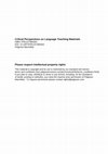 Research paper thumbnail of Critical Perspectives on Language Teaching Materials