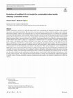 Research paper thumbnail of Evolution of modified LSS 4.0 model for sustainable Indian textile industry: a narrative review