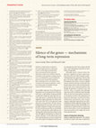 Research paper thumbnail of Silence of the genes — mechanisms of long-term repression