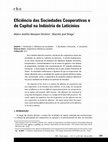 Research paper thumbnail of Eficiência das sociedades cooperativas e de capital na indústria de laticínios