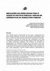 Research paper thumbnail of Implicações Das Redes Sociais Para O Acesso Às Políticas Públicas: Análise Em Cooperativas Da Agricultura Familiar