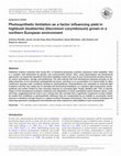 Research paper thumbnail of Photosynthetic limitation as a factor influencing yield in highbush blueberries (Vaccinium corymbosum) grown in a northern European environment