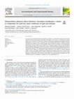 Research paper thumbnail of Photosynthetic plasticity allows blueberry (Vaccinium corymbosum L.) plants to compensate for yield loss under conditions of high sink demand