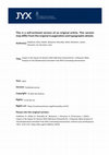 Research paper thumbnail of Impact or no impact for women with mild knee osteoarthritis? A Bayesian meta‐analysis of two RCT's with contrasting interventions