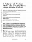 Research paper thumbnail of A Portal for High-Precision Atomic Data and Computation: Design and Best Practices