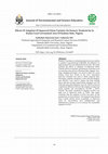 Research paper thumbnail of Effects Of Adoption Of Improved Onion Varieties On Farmers' Productivity In Kudan Local Government Area Of Kaduna State, Nigeria